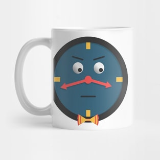 dot hug me im scared clock sticker Mug